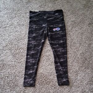 Buffalo Bills Black and Gray Patterned Womens Leggings